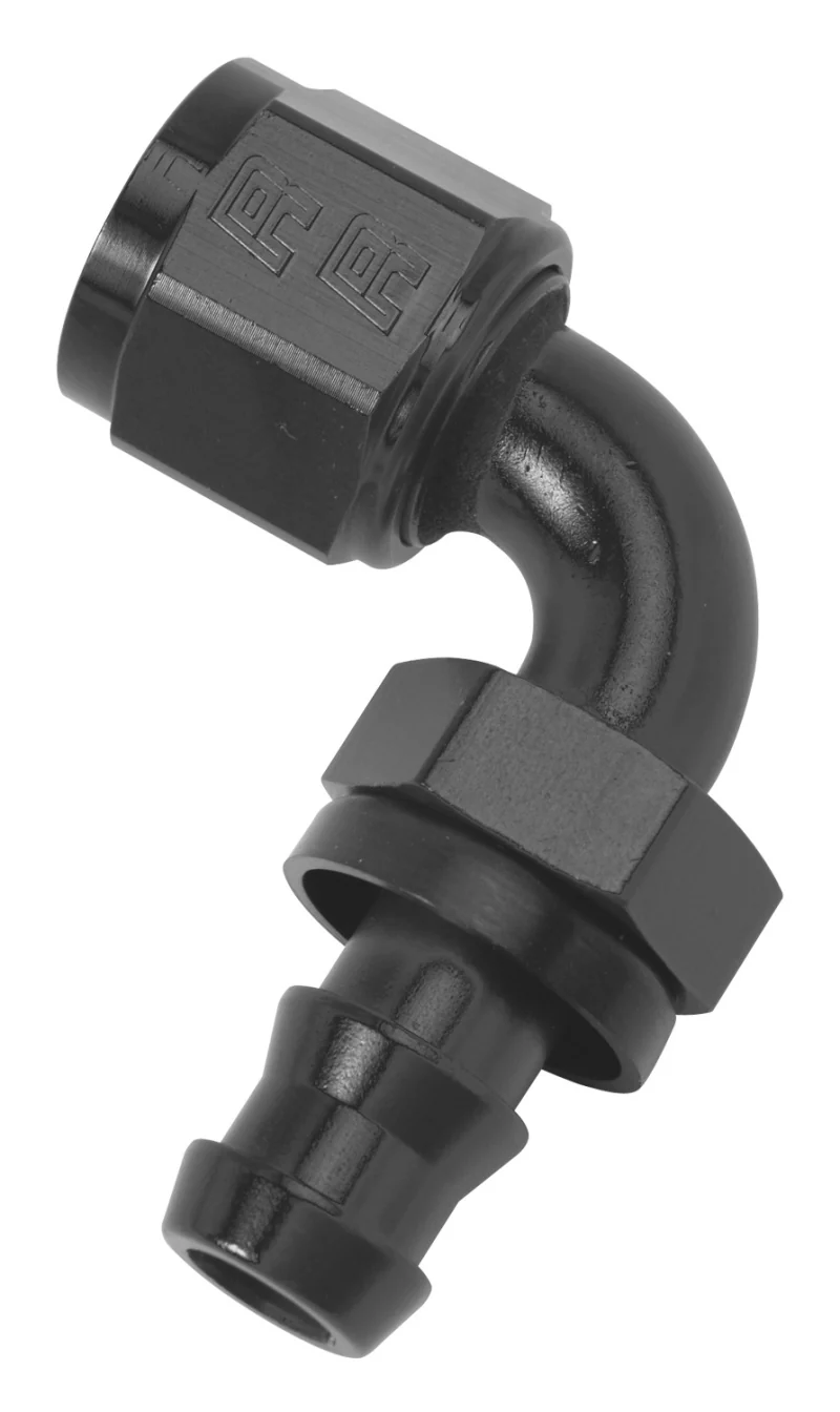 Russell Performance -6 AN Twist-Lok 90 Degree Hose End (Black) - Image 2