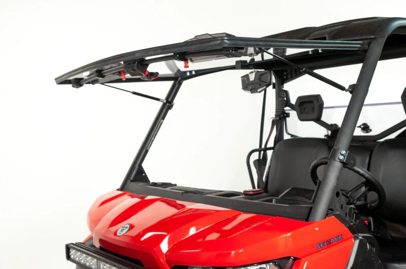 Seizmik 16-23 Can Am Defender HD5-HD10/MAX Windshield Flip Up Vented - Image 3
