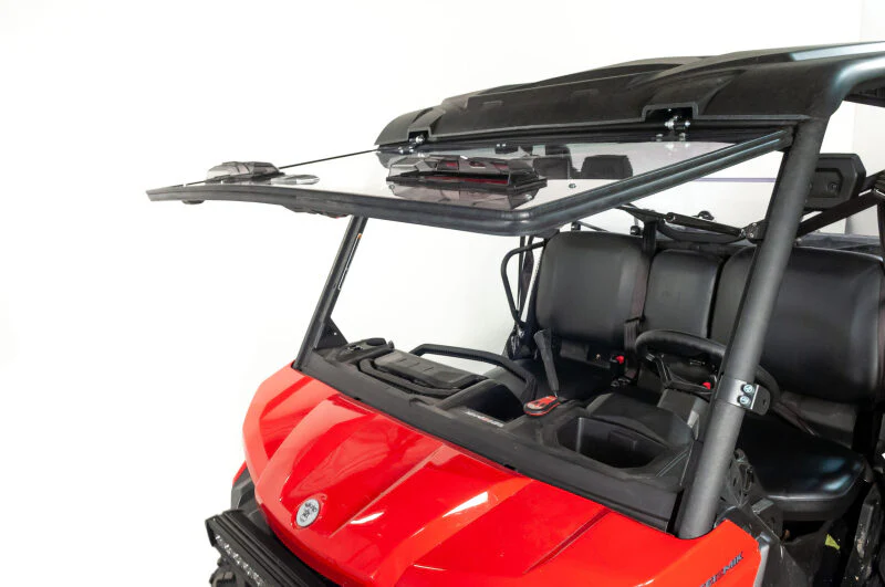 Seizmik 16-23 Can Am Defender HD5-HD10/MAX Windshield Flip Up Vented - Image 4