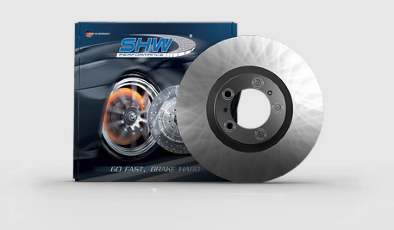 SHW 19-21 Porsche Macan S 3.0L Left Front Smooth Monobloc Brake Rotor (95B615301AA) - Image 2
