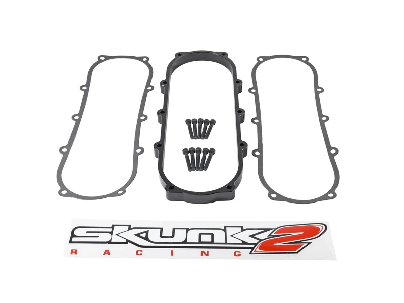 Skunk2 Ultra Series Honda/Acura Black Street Intake Manifold .5 Liter Spacer - Image 4