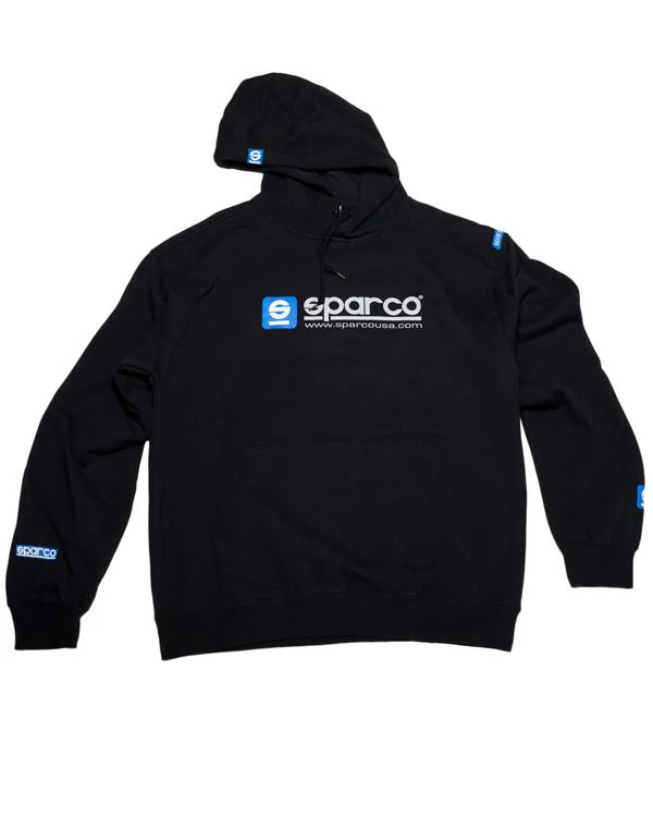 Sparco Sweatshirt Hooded WWW Blk Lrg - Image 2