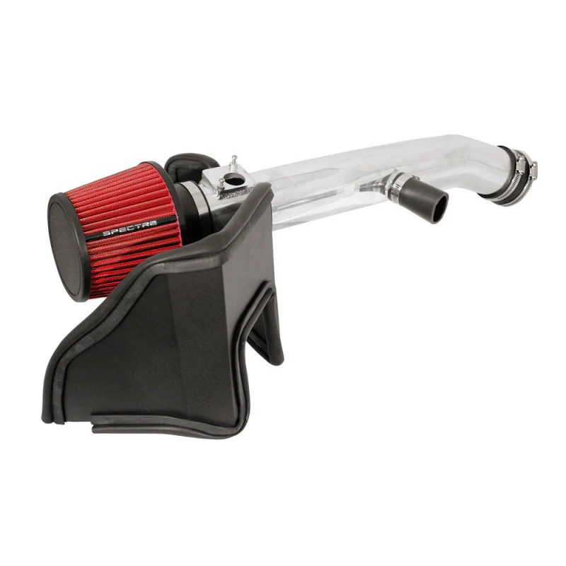 Spectre 06-12 Lexus IS250/IS350 V6-2.5/3.5L F/I Air Intake Kit - Polished w/Red Filter - Image 2