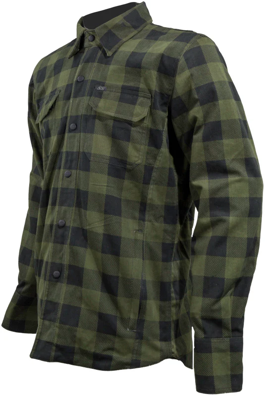 Speed and Strength True Grit Armored Motoshirt Olive/Black - 2XL - Image 2