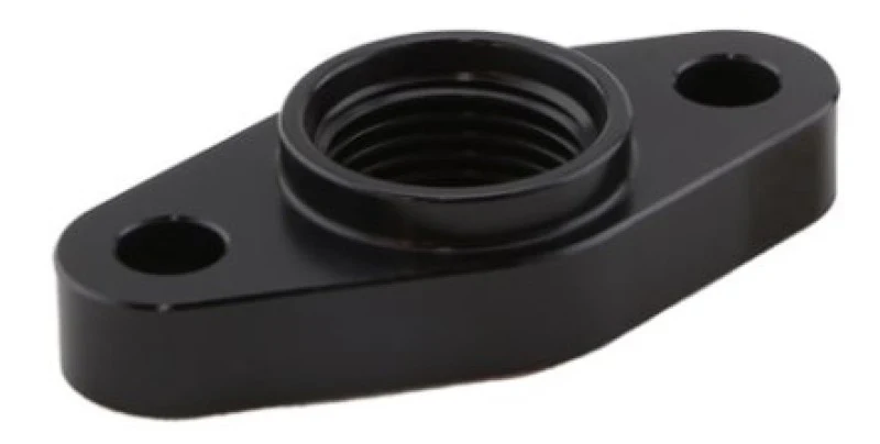 Turbosmart Billet Turbo Drain Adapter w/ Silicon O-Ring 52mm Mounting Holes - T3/T4 Style Fit - Image 2
