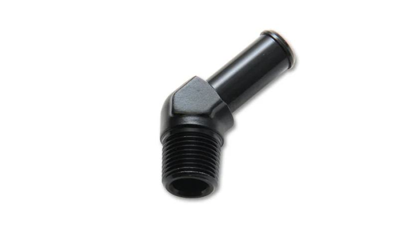 Vibrant 1/2 NPT to 5/8in Barb Straight Fitting 45 Deg Adapter - Aluminum - Image 3