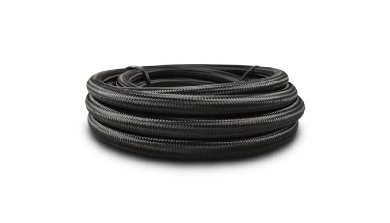 Vibrant -10 AN Black Nylon Braided Flex Hose (5 foot roll) - Image 2