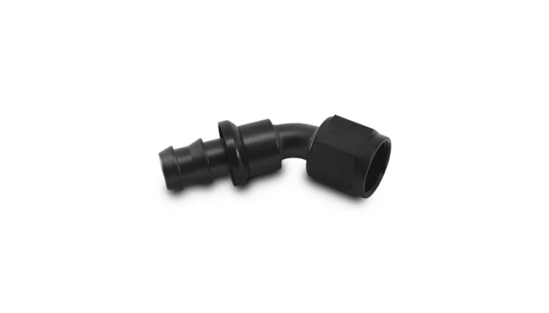 Vibrant -12AN Push-On 45 Deg Hose End Fitting - Aluminum - Image 3