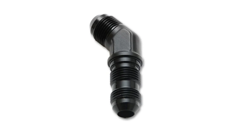 Vibrant -3AN Bulkhead Adapter 45 Degree Elbow Fitting - Anodized Black Only - Image 3