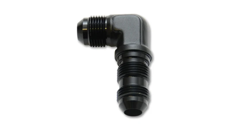 Vibrant -3AN Bulkhead Adapter 90 Degree Elbow Fitting - Anodized Black Only - Image 2