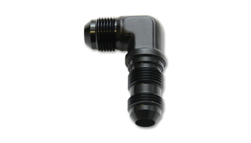 Vibrant -3AN Bulkhead Adapter 90 Degree Elbow Fitting - Anodized Black Only - Image 3