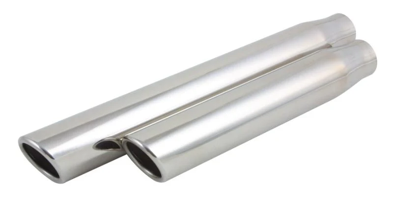 Vibrant 4in Round SS Exhaust Tip (Double Wall Resonated Angle Cut Rolled Edge) - Image 2