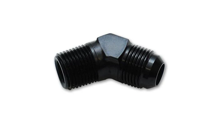 Vibrant -8AN Male to 1/4in NPT Male Union Adapter Fitting w/ 1/8in NPT Port - Image 2