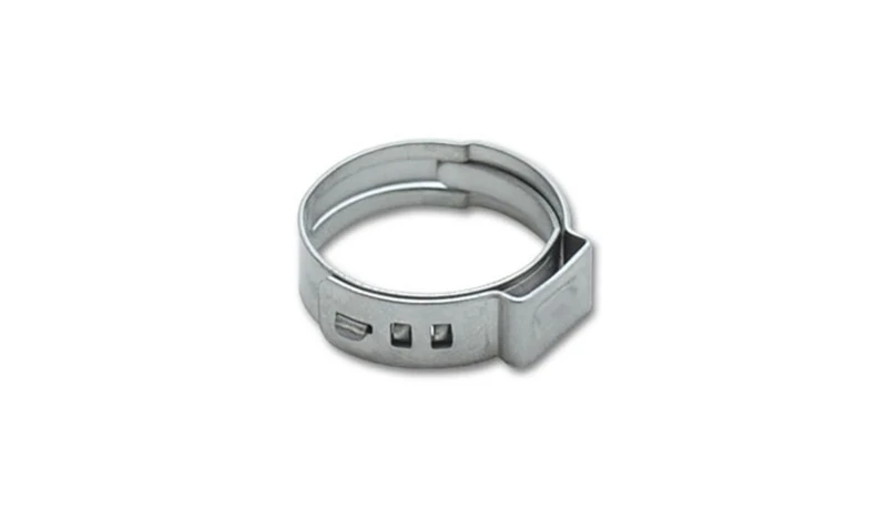 Vibrant One Ear Stepless Pinch Clamps 17.8-21.0mm clamping range (Pack of 10) SS 7mm band width - Image 3