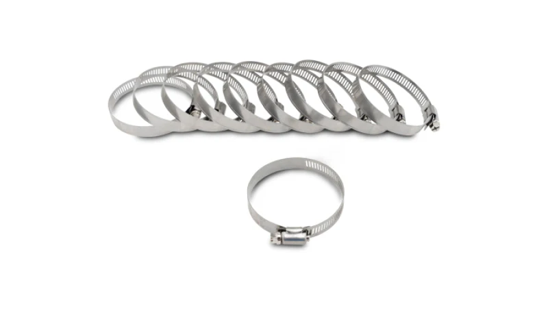 Vibrant S.S. Worm Gear Clamps Pack of 10 - Clamping Range: 0.75in - 1.50in (19mm - 38mm) - Image 2