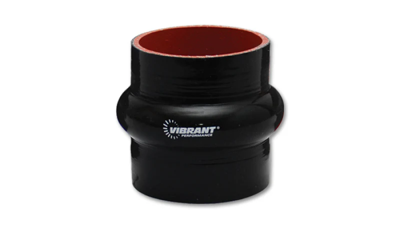Vibrant Silicone  Hump Hose Coupler 3.75in ID x 3.00in Long - Black - Image 2