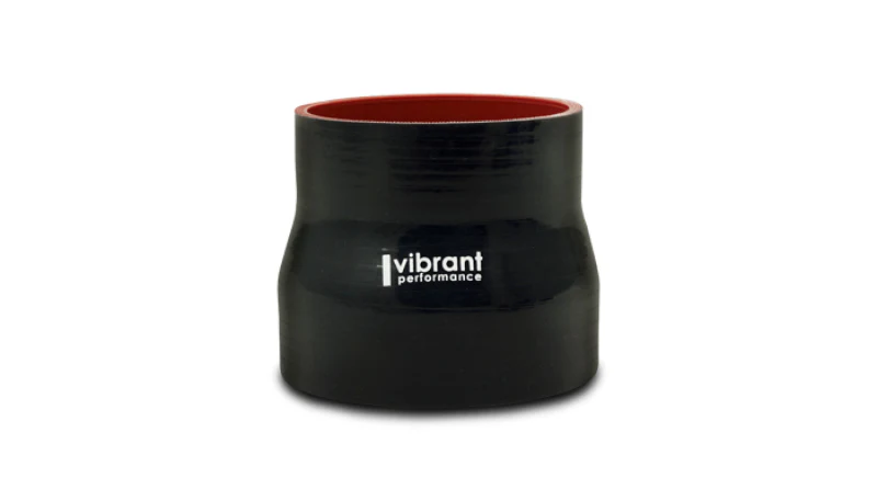 Vibrant Silicone Reducer Coupler 2.375in ID x 2.00in ID x 3.00in Long - Black - Image 2