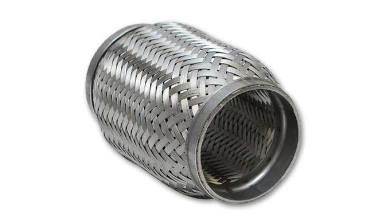 Vibrant SS Flex Coupling with Inner Braid Liner 2.25in inlet/outlet x 6in flex length - Image 2