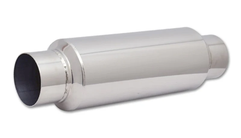Vibrant SS Resonator (Standard Design) 3.5in inlet/outlet x 18in long w/5in OD resonator body - Image 2