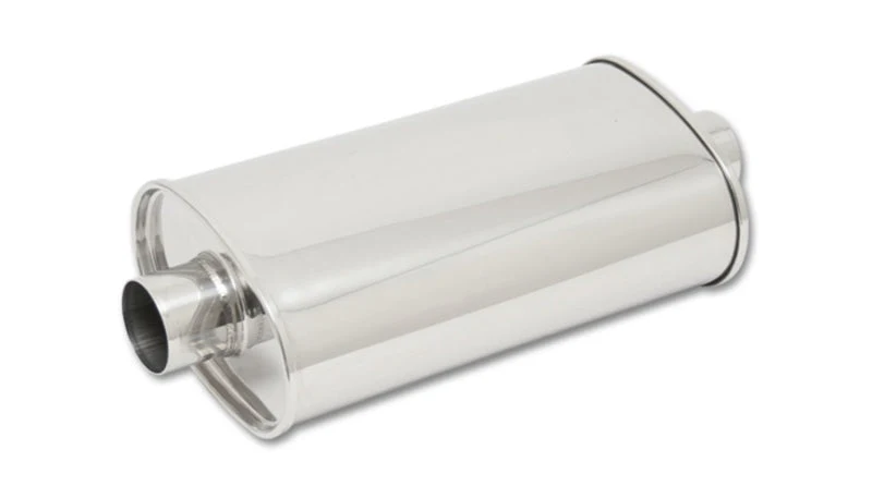 Vibrant StreetPower Oval Muff 5in x 9in x 15in long body 3in inlet I.D. x 3in outlet Center-Center - Image 2