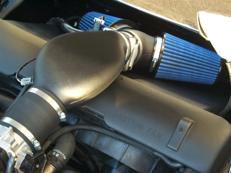 Volant 01-04 Chevrolet Corvette 5.7L Blue Recharger Pro5 Open Element Air Intake System - Image 2
