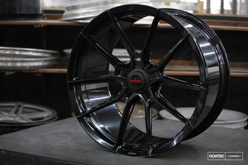 Vossen x Novitec NF10 21x12in - 5x114.3 BP - ET20 - Gloss Black Ferrari SF90 Rear Wheel - Image 3