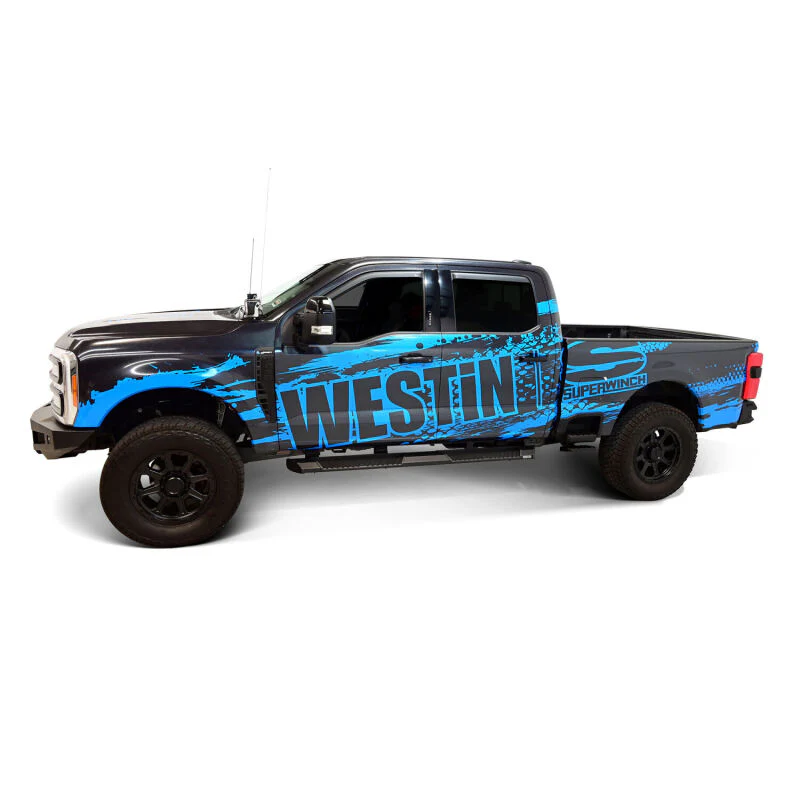 Westin 15-25 Ford F-150 SuperCrew / 17-25 F-250/350 CC AT6 Running Boards - Black - Image 8