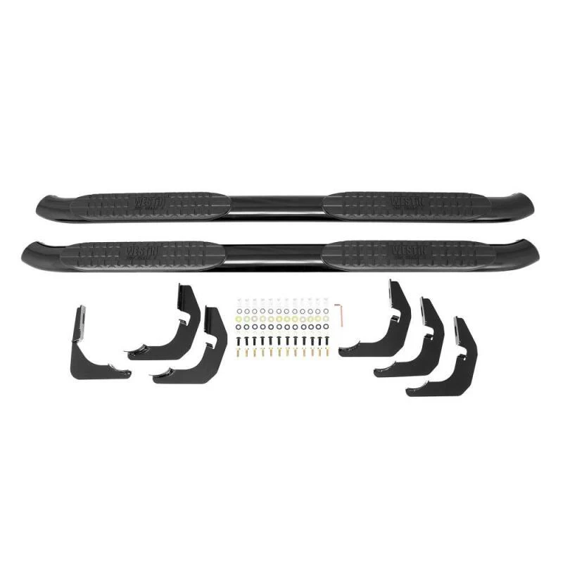 Westin 2015-2018 Ford F-150 SuperCrew PRO TRAXX 4 Oval Nerf Step Bars - Black - Image 8