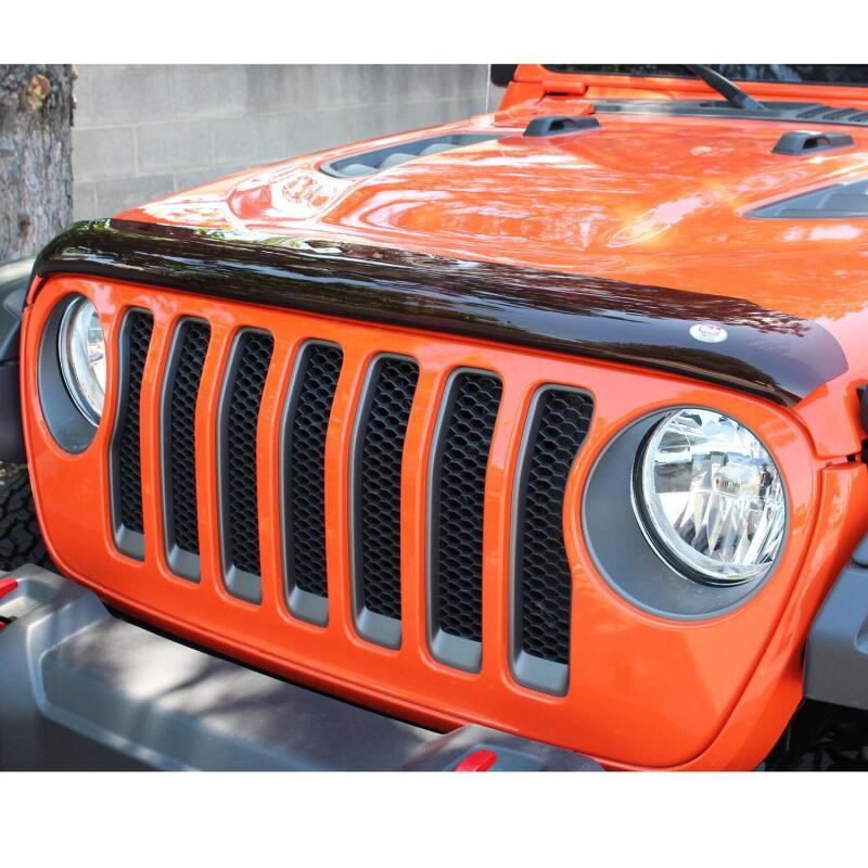 Westin 2018 Jeep Wrangler JL Wade Platinum Bug Shield - Smoke - Image 4