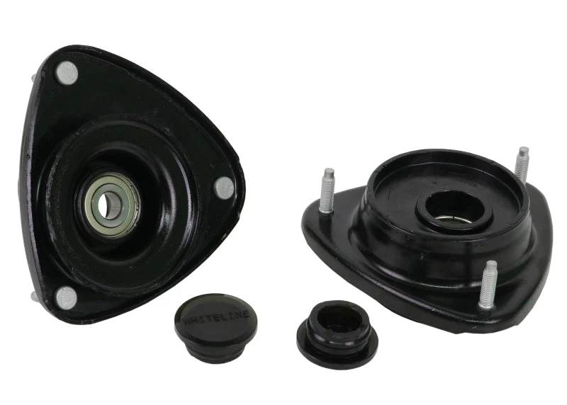 Whiteline 04-07 Subaru WRX/STi / 98-02 Subaru Forester Front Upper Strut Mounts - Offset Assembly - Image 2