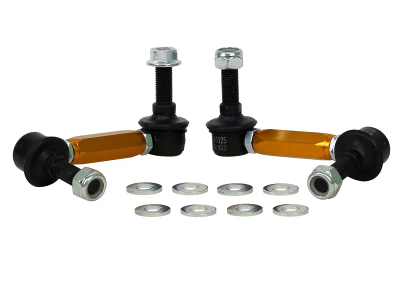 Whiteline Universal Sway Bar Link Assembly Heavy Duty Adjustable Steel Ball 115mm Size - Image 3