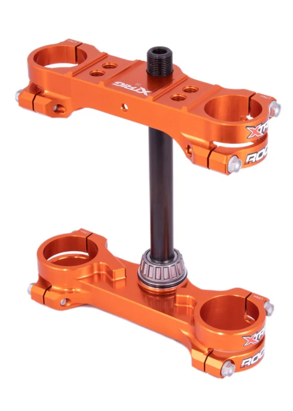 XTrig 21-23 GasGas MC 65/ Husqvarna TC 65/ KTM 65 SX ROCS Tech Clamp Offset 22 mm. - Orange - Image 2